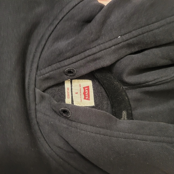 Mens Levis Black Hoodie - Picture 5 of 5